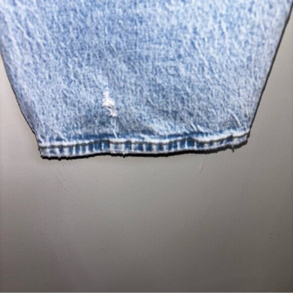 Abercrombie& Fitch Women’s 34/18L Light Wash Jeans Curve Love Distressed New - Picture 7 of 7